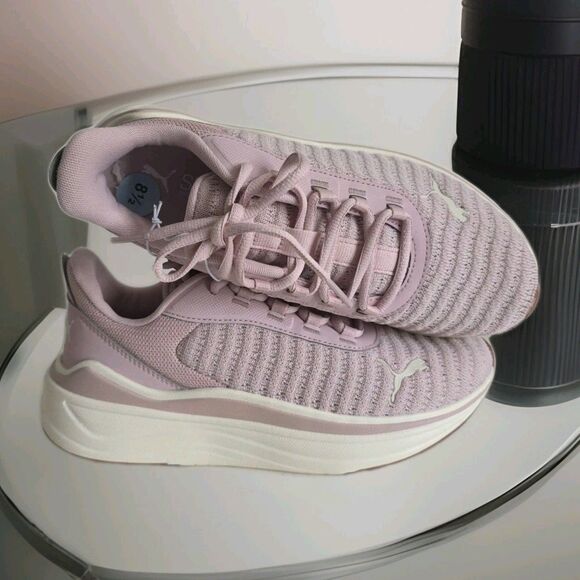 PUMA Stakd Evo Running Women’s Sneakers Pink/Off White Size 8.5 - Picture 3 of 6